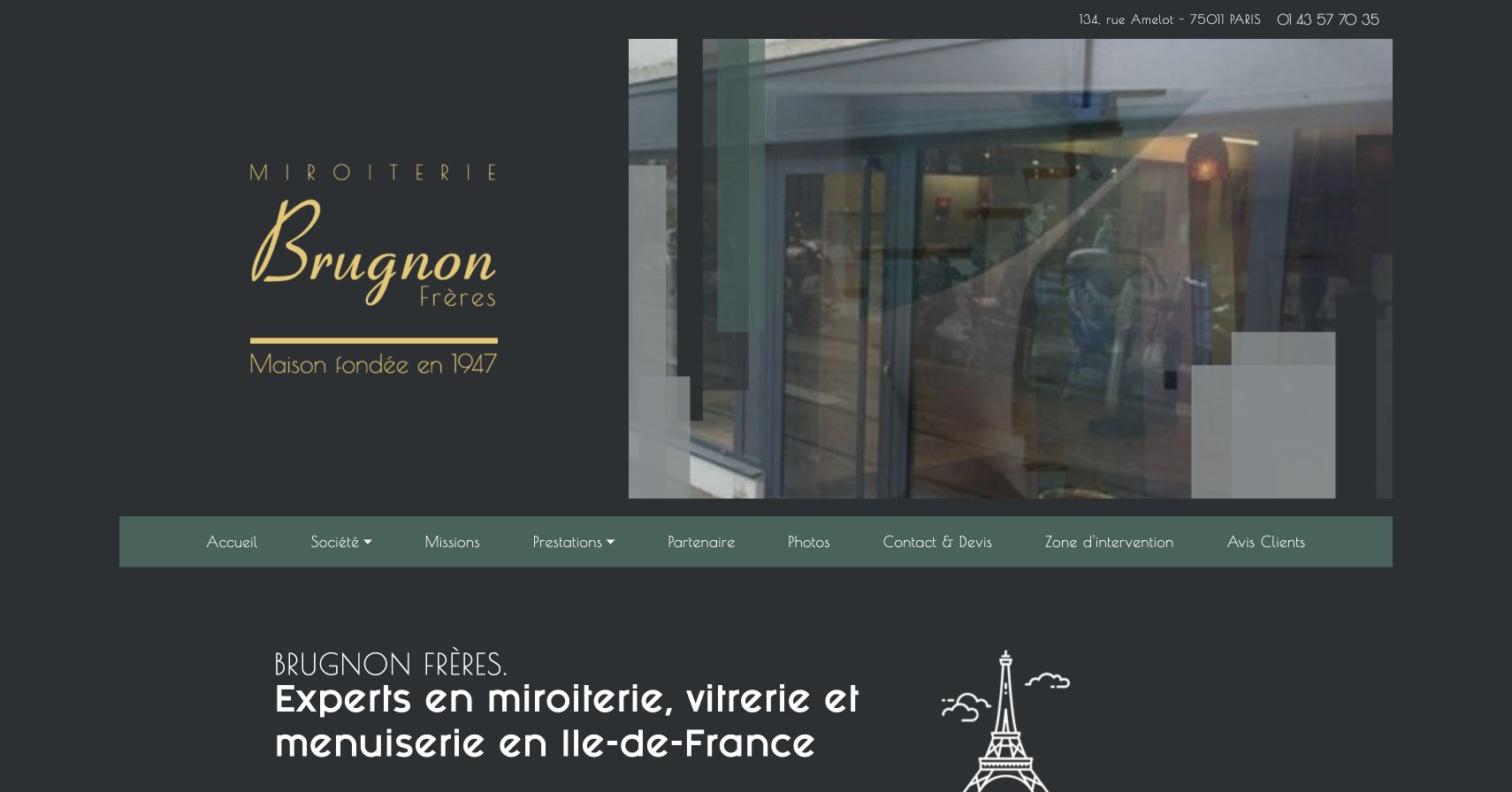 Capture du site de Brugnon Frères